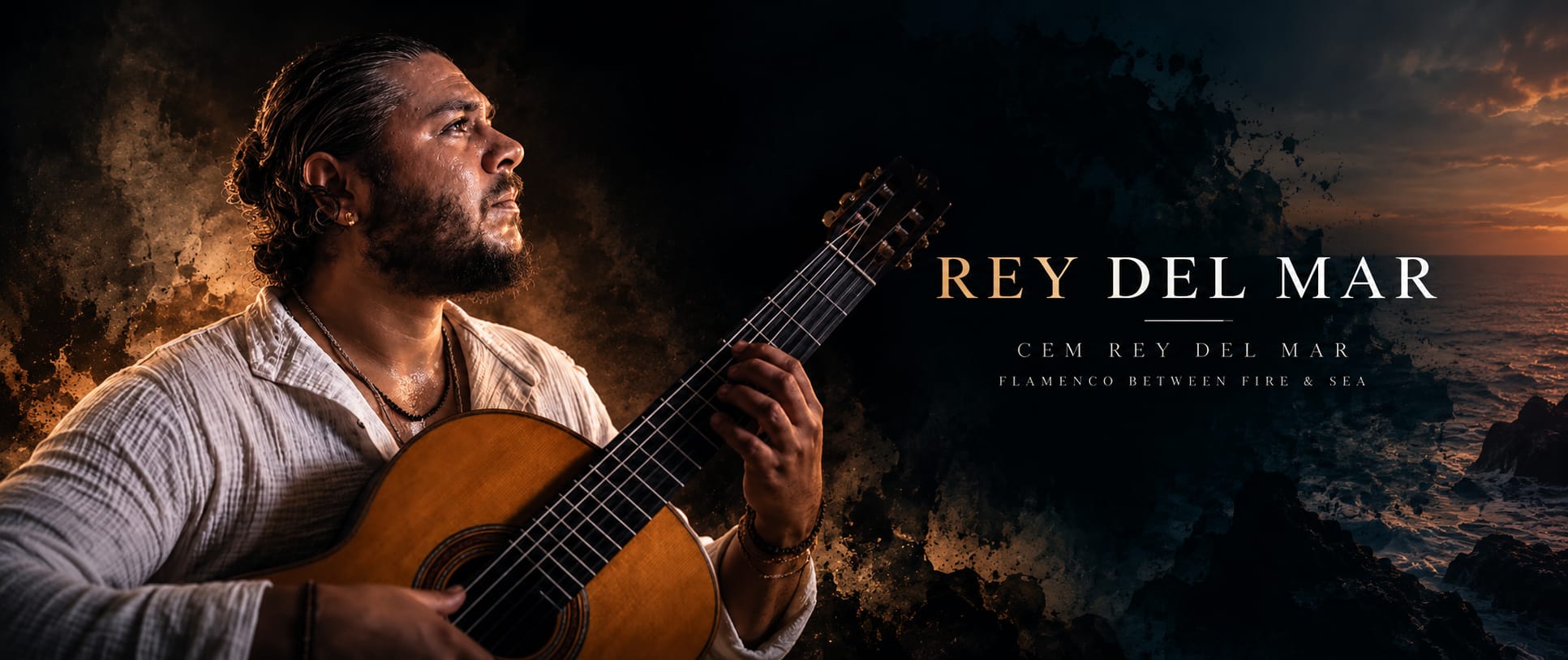 Cem Rey del Mar mit Flamenco-Gitarre
